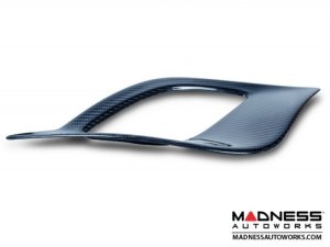 FIAT 500 Front Side Air Duct Diffuser Set - Carbon Fiber - NA Model